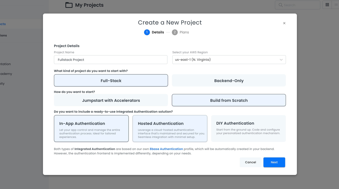 Build from scratch options