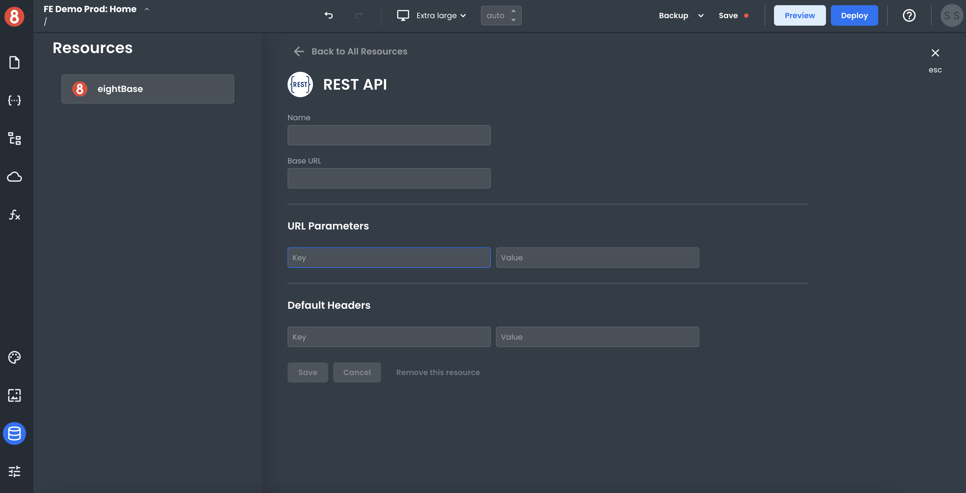 Configuring a REST API