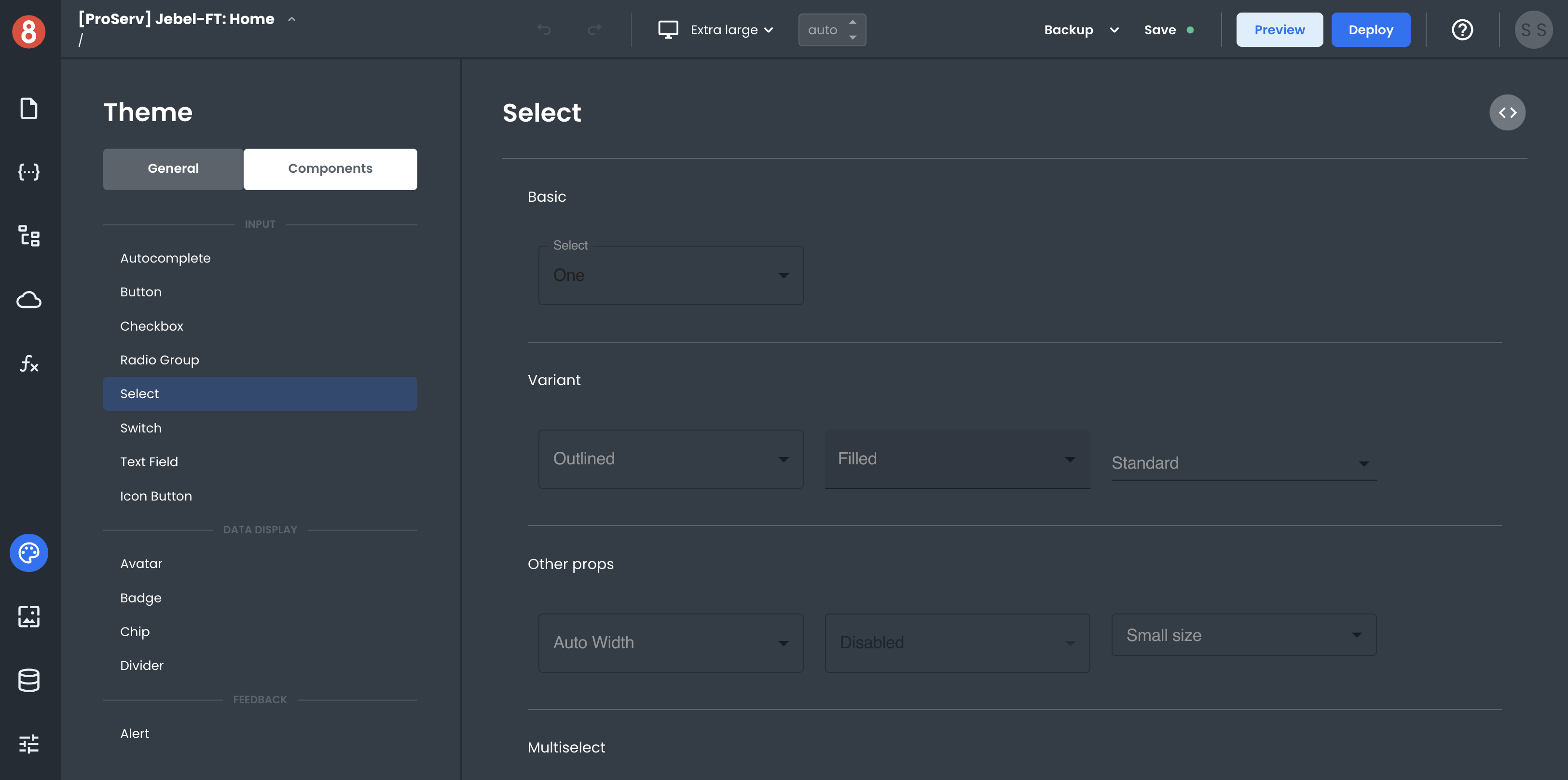 Component Default Styling