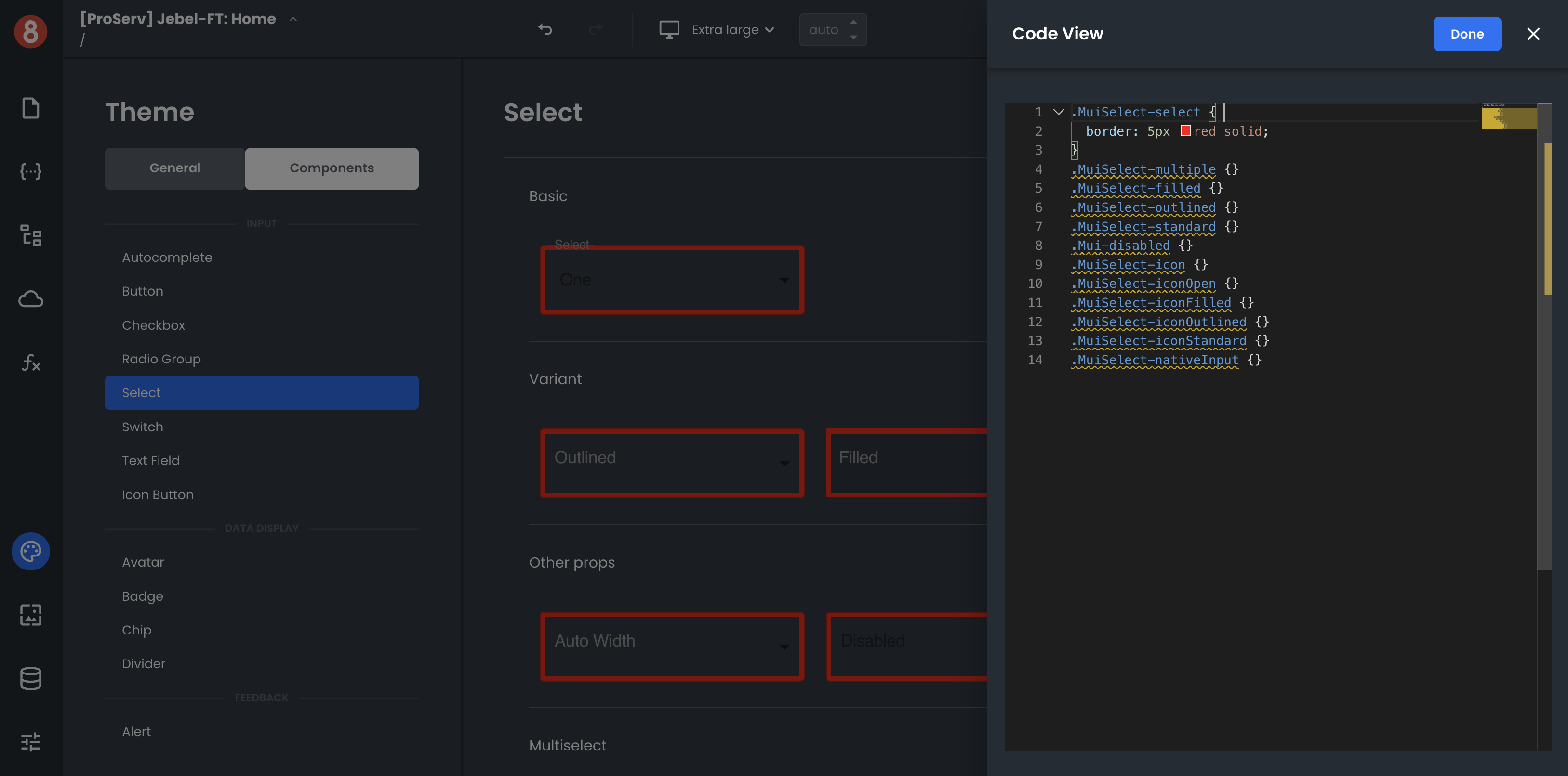 Customizing Component Defaults with CSS