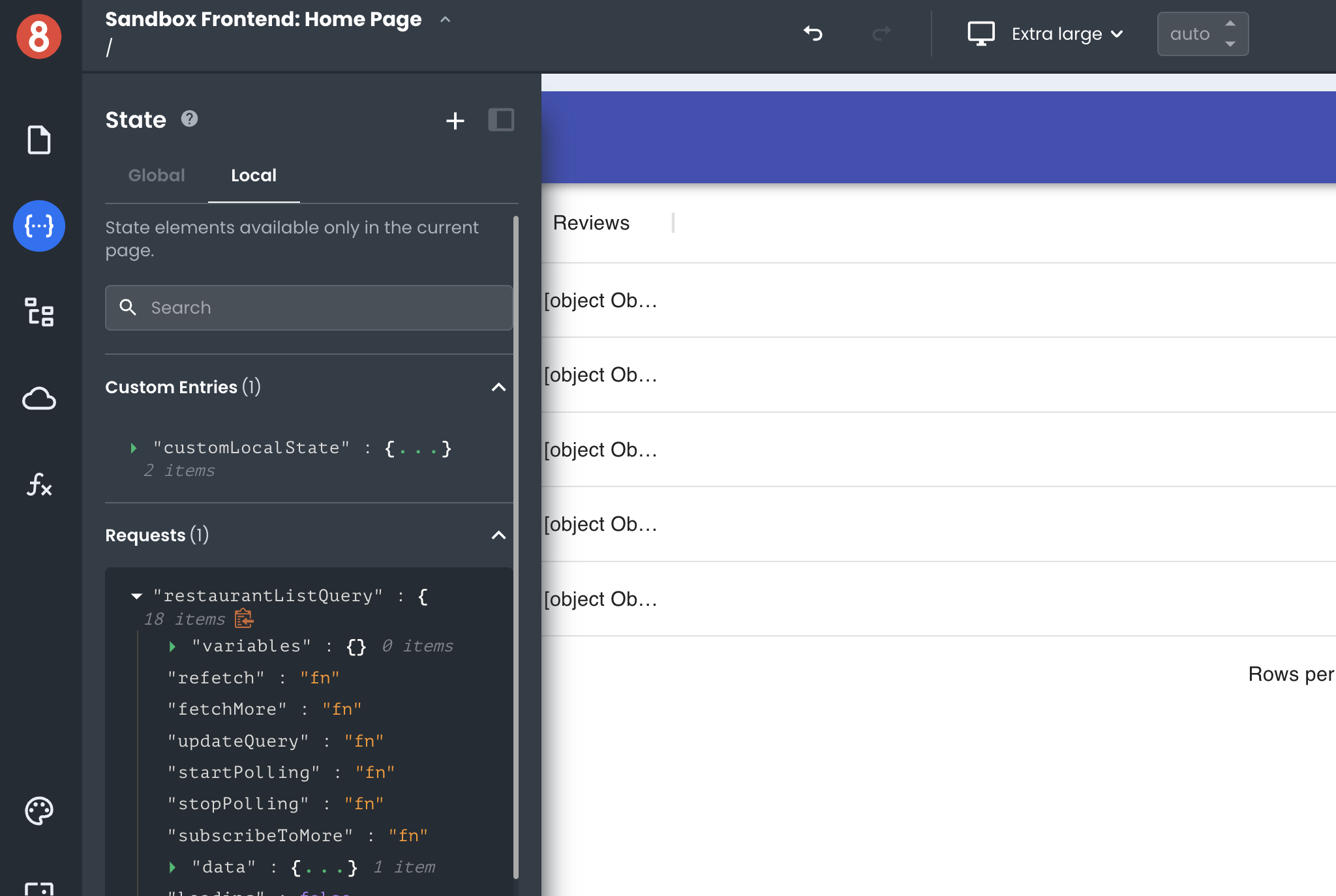App Builder View State