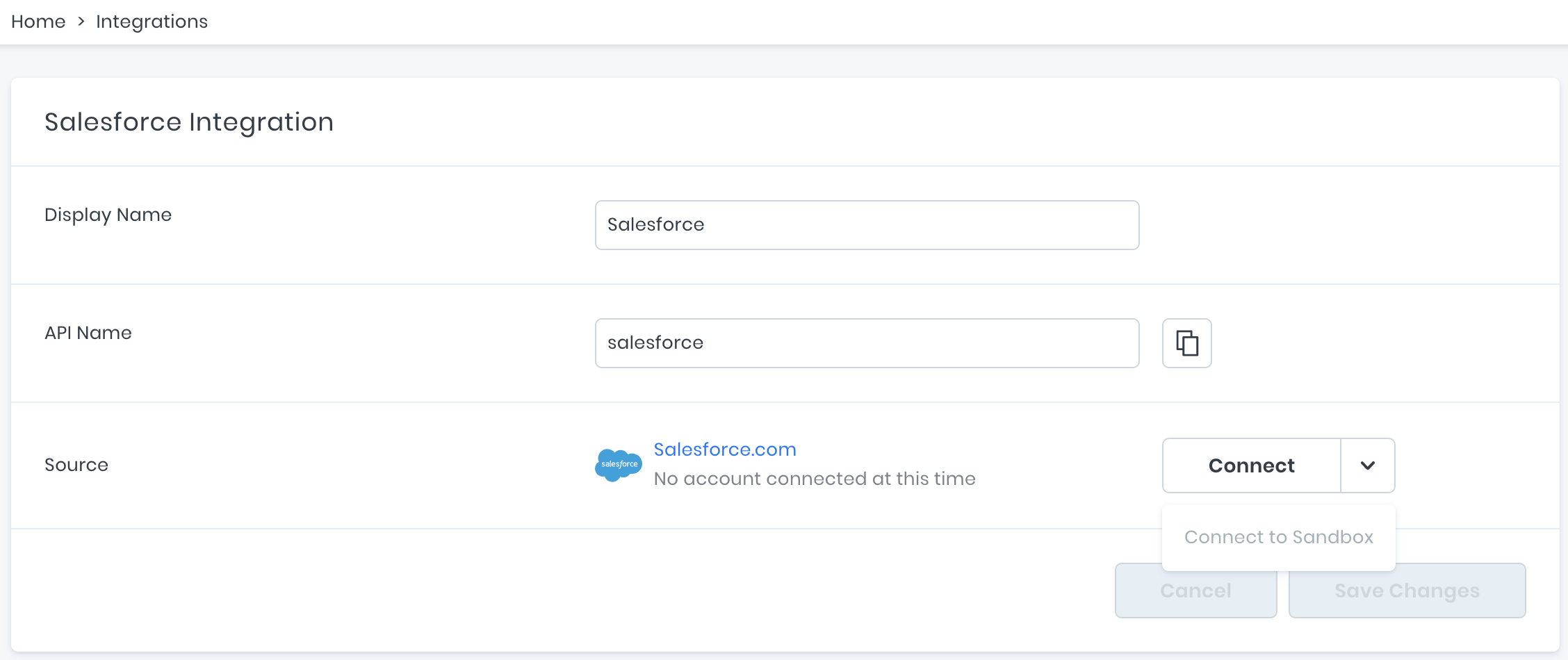 Connect Salesforce account to 8base workspace
